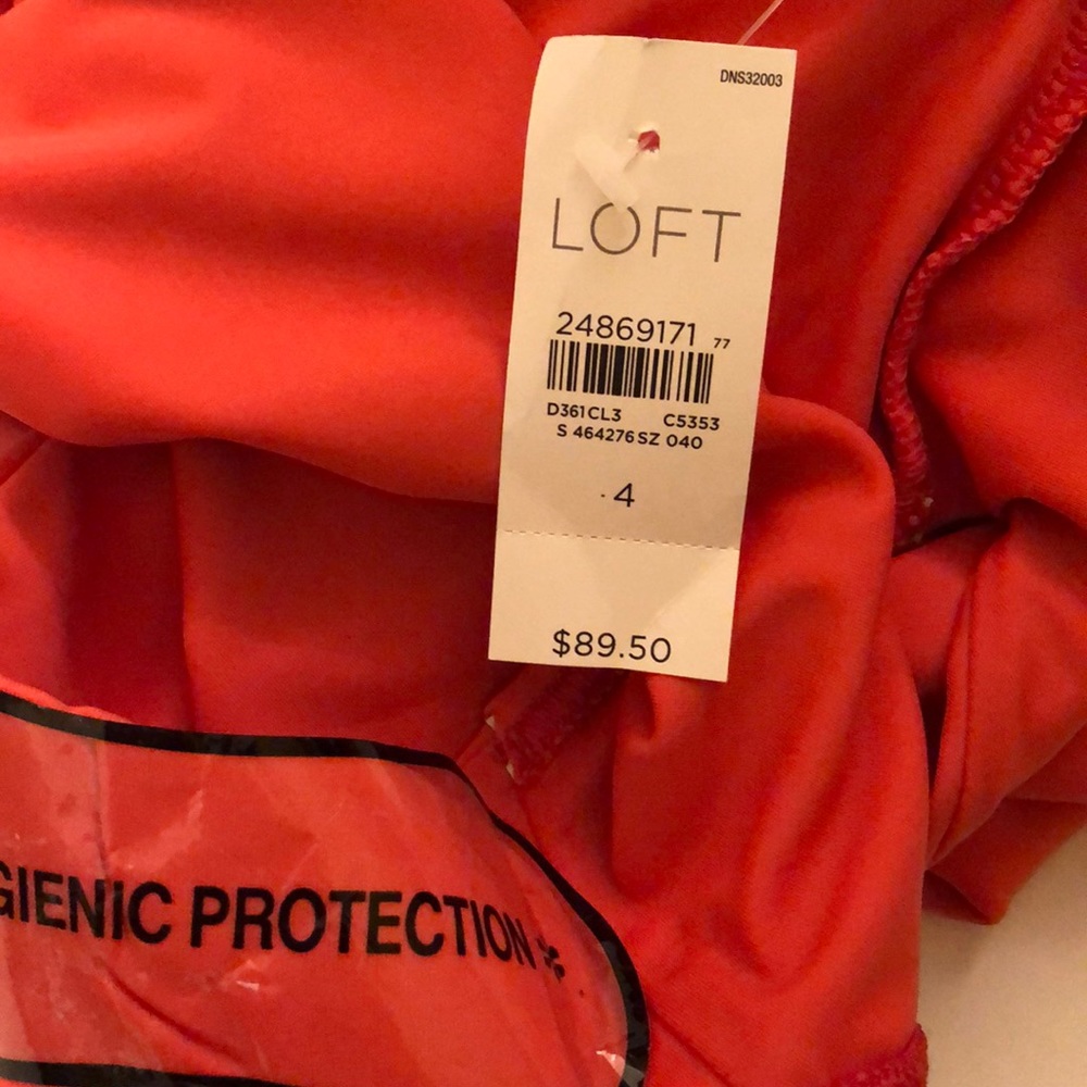Loft orange coral sexy swimsuit S New - Picture 6 of 6